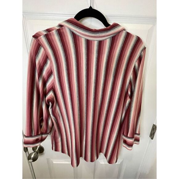 Avenue women’s bundle lot size 14/16 striped button down and open cardigan - Picture 5 of 13